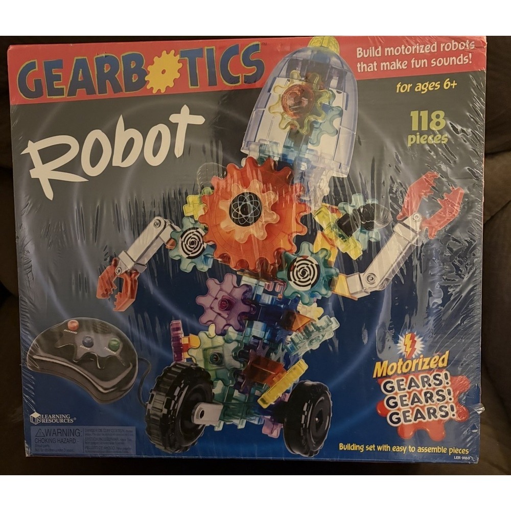 Learning Resources Gears Gears Gears Gearbotics Robot Motorized Building Set